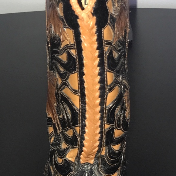 Liberty Boot Co. Custom Handmade Bat Cowboy Boots - Picture 7 of 15